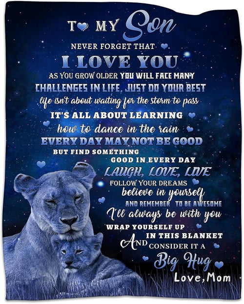To My Son Blanket –  From Mom-HLT00