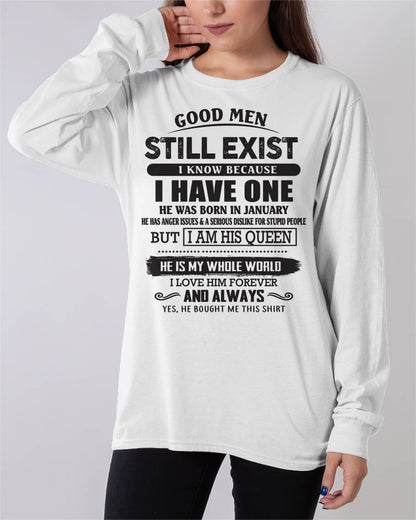 January - Good Men Still Exist - Perfect Gift For Girlfriend, Wife From Husband - HLT01 (SKU07-166-01)