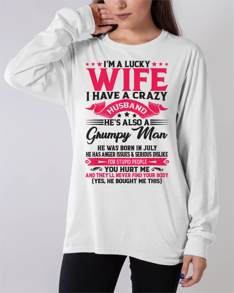 JULY - TO MY WIFE - I'M A LUCKY WIFE - GIFT FROM HUSBAND - HLT07 (SKU10-136-07)
