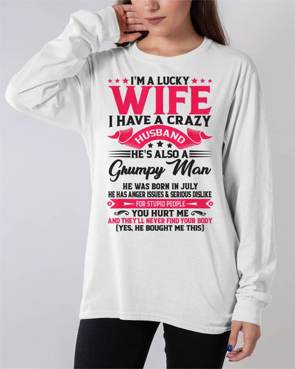 JULY - TO MY WIFE - I'M A LUCKY WIFE - GIFT FROM HUSBAND - HLT07 (SKU10-136-07)