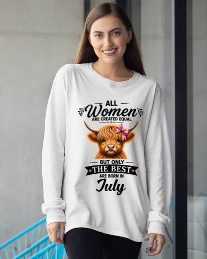 JULY, WOMEN ARE CREATED EQUAL - SHIRT FOR WOMEN - HLT07 (SKU2608-14-07)