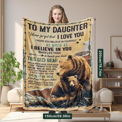 Special gift for your daughter from dad Blanket