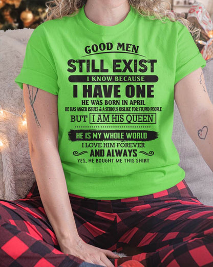 April - Good Men Still Exist - Perfect Gift For Girlfriend, Wife From Husband - HLT04 (SKU07-166-04)