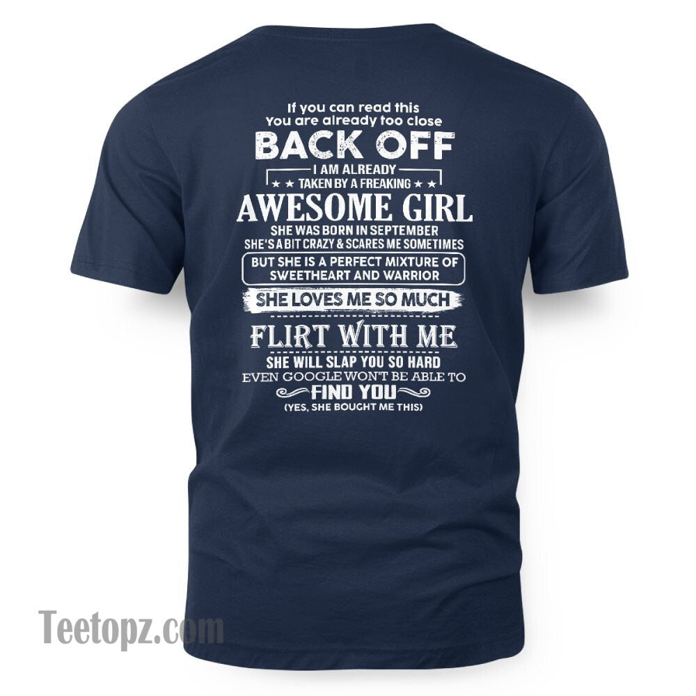 September – Awesome Girlfriend Born In September – Special gift for your Boyfriend – From Wife kien09 (SKU06-25-09)