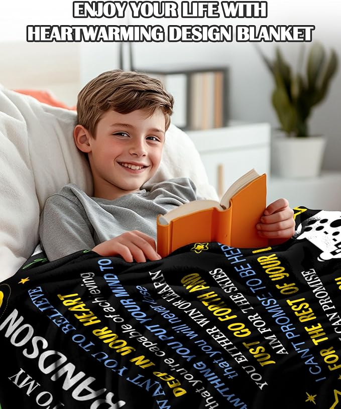 To My Grandson Blanket- From Grandpa-HLT00