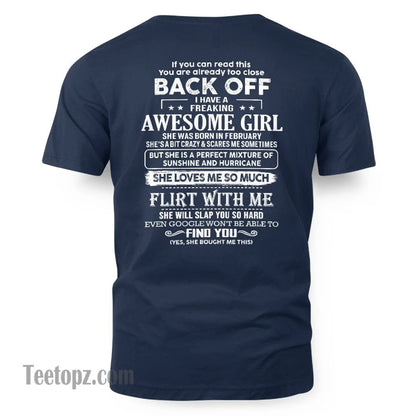 February – Awesome Girlfriend Born In February – Special gift for your Boyfriend – From Wife kien02 (SKU06-17-02)
