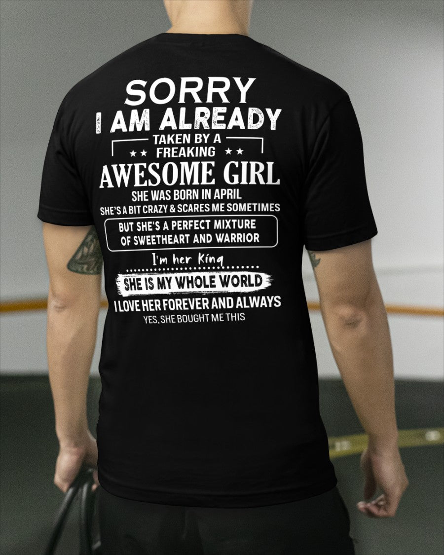 April - Awesome girl - Perfect gift for your boyfriend - (SKU04-86-04) - From Wife kien04