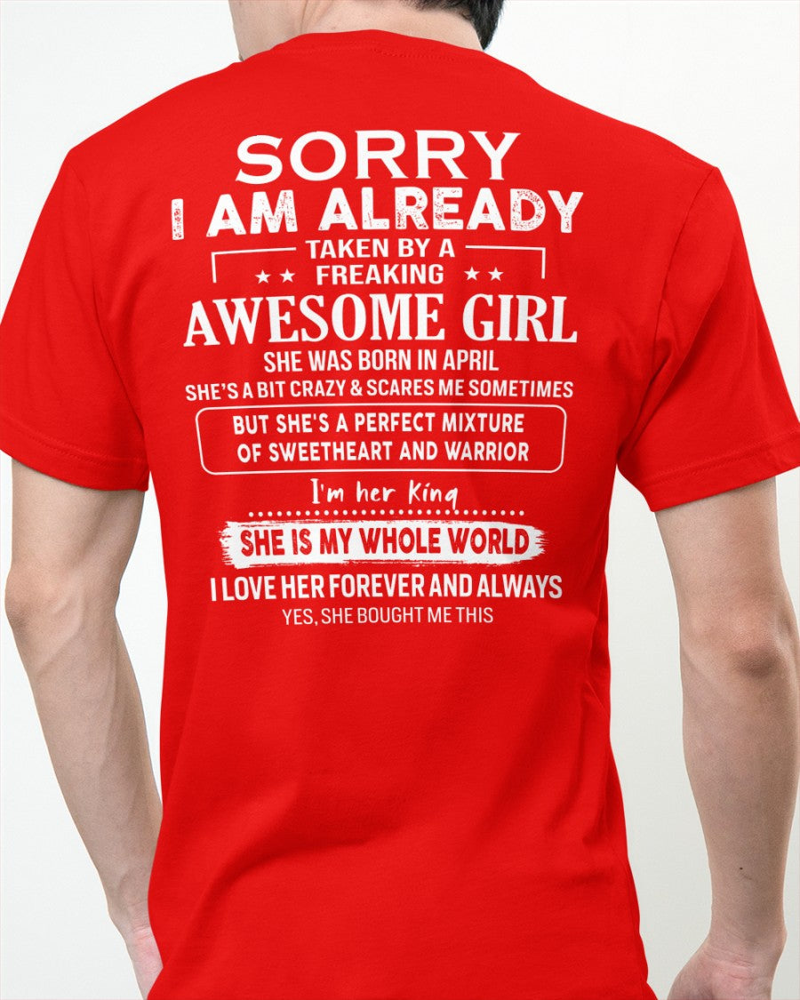 April - Awesome girl - Perfect gift for your boyfriend - (SKU04-86-04) - From Wife kien04