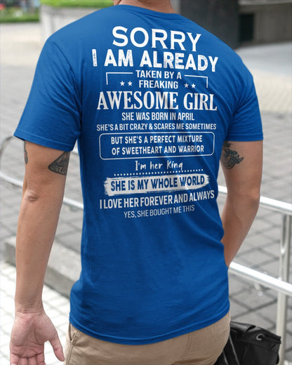 April - Awesome girl - Perfect gift for your boyfriend - (SKU04-86-04) - From Wife kien04