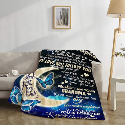 To My Granddaughter Blanket- From Grandma-HLT00