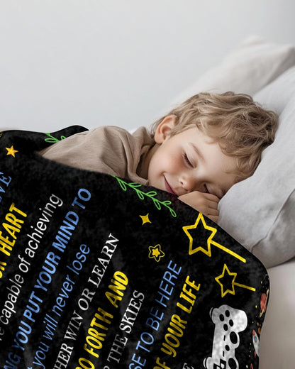 To My Grandson Blanket- From Grandpa-HLT00