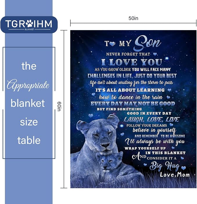 To My Son Blanket –  From Mom-HLT00