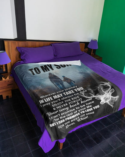 To My Son Blanket- From Dad-HLT00 (SKUNOEL-41)