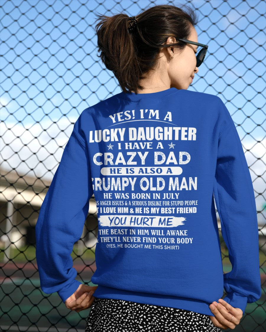 July - Awesome Grumpy Old Dad - Special gift for your daughter From Dad - HLT07 (SKU10-50-07)