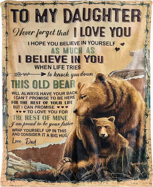 Special gift for your daughter from dad Blanket