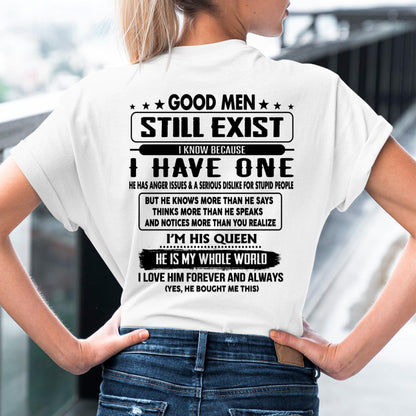 Good men Still Exist - gift for your girlfriend, wife from Husband - HLT00 (SKU-GMSAU-00)