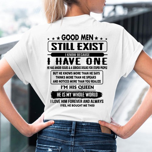 Good men Still Exist - gift for your girlfriend, wife from Husband - HLT00 (SKU-GMSAU-00)