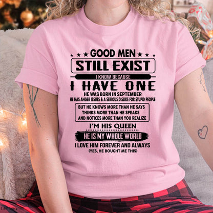 September - Good men Still Exist - gift for your girlfriend, wife from Husband - HLT09 (SKU-GM-09)