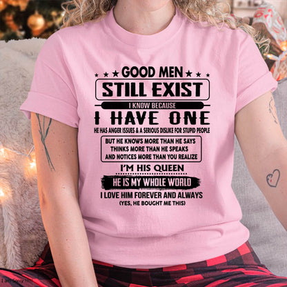 Good men Still Exist - gift for your girlfriend, wife from Husband - HLT00 (SKU-GM-00)