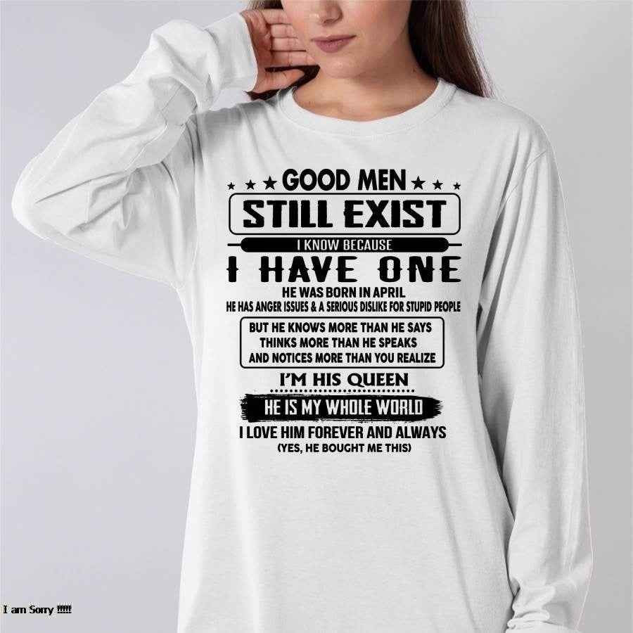 April - Good men Still Exist - gift for your girlfriend, wife from Husband - HLT04 (SKU-GM-04)
