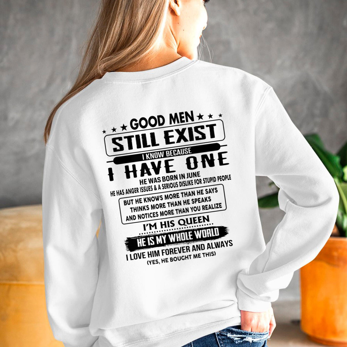 June - Good men Still Exist - gift for your girlfriend, wife from Husband - HLT06 (SKU-GMSAU-06)