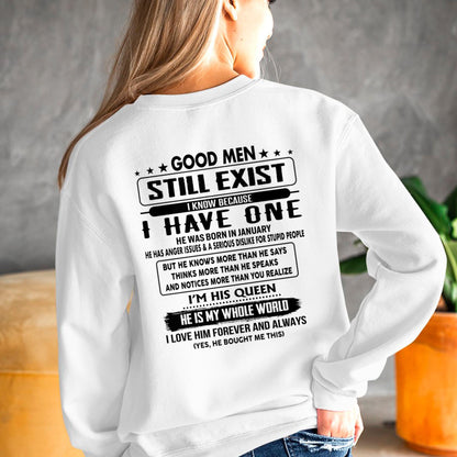 January - Good men Still Exist - gift for your girlfriend, wife from Husband - HLT01 (SKU-GMSAU-01)