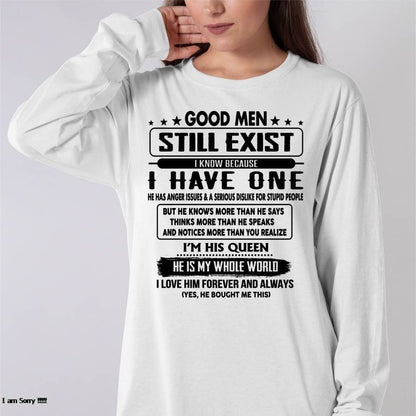Good men Still Exist - gift for your girlfriend, wife from Husband - HLT00 (SKU-GM-00)