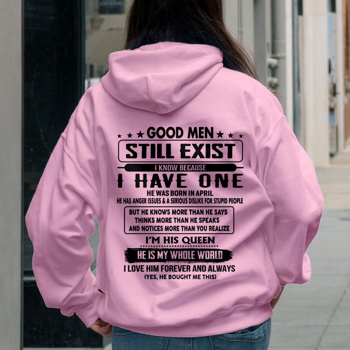 April - Good men Still Exist - gift for your girlfriend, wife from Husband - HLT04 (SKU-GMSAU-04)