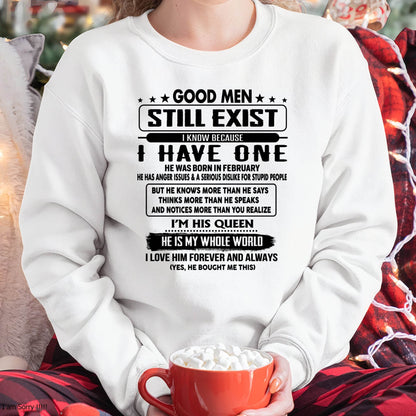 February - Good men Still Exist - gift for your girlfriend, wife from Husband - HLT02 (SKU-GM-02)