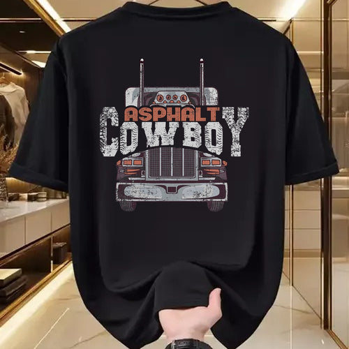 Best Truck Driver Life Shirt, Funny Trucker UnisexT-Shirt/Hoodie/Sweatshirt HLT00 - Asphalt Cowboy Cool Truck Driver Design Trucker T-Shirt (3)