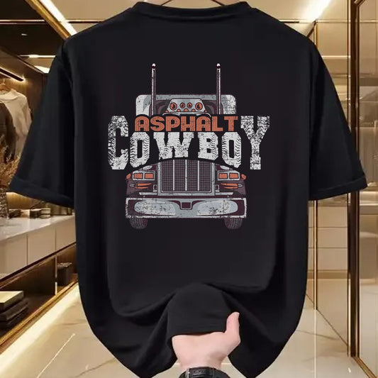 Best Truck Driver Life Shirt, Funny Trucker UnisexT-Shirt/Hoodie/Sweatshirt HLT00 - Asphalt Cowboy Cool Truck Driver Design Trucker T-Shirt (3)