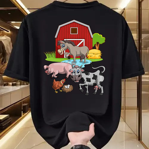Best Farmer Life Shirt, Funny Farmer UnisexT-Shirt/Hoodie/Sweatshirt HLT00 - Donkey Pig Chicken Cow Agriculture Farm Animal T-Shirt