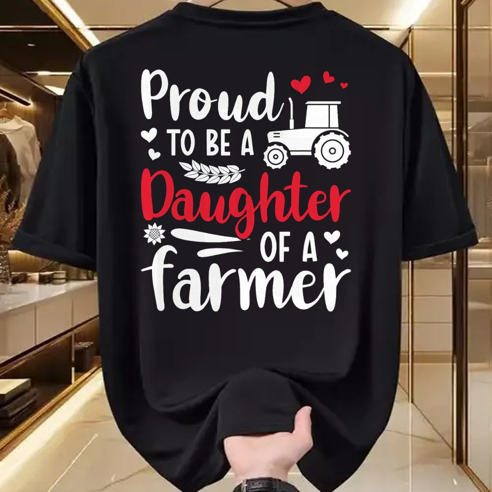 Best Farmer Life Shirt, Funny Farmer UnisexT-Shirt/Hoodie/Sweatshirt HLT00 - Proud To Be A Daughter Of A Farmer Daughter Farm Daughter T-Shirt