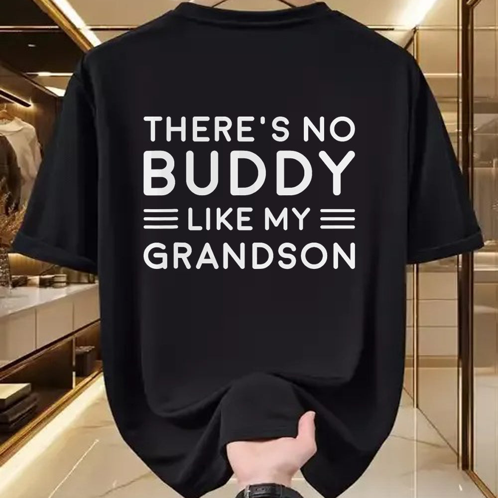 Best Grandpa Shirt, Proud Grandpa Unisex T-Shirt/Hoodie/Sweatshirt HLT00 - There Is No Buddy Like My Grandson Matching Grandpa Outfit T-Shirt