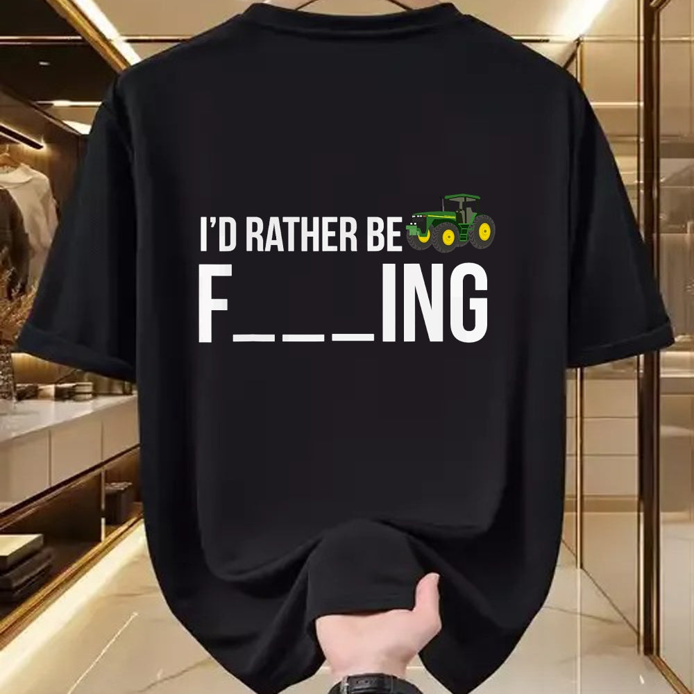 Best Farmer Life Shirt, Funny Farmer UnisexT-Shirt/Hoodie/Sweatshirt HLT00 - I'd Rather Be Farming T-Shirt Funny Farmer Gift Shirt T-Shirt