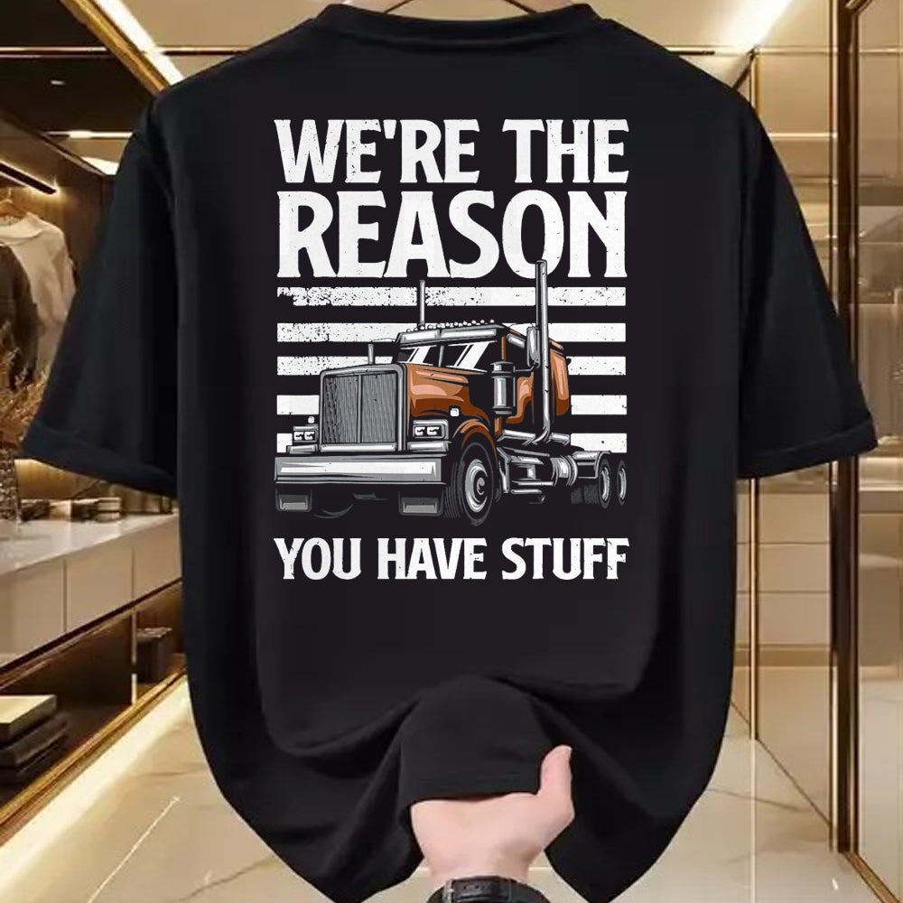 Best Truck Driver Life Shirt, Funny Trucker UnisexT-Shirt/Hoodie/Sweatshirt HLT00 - Funny Trucker Design for Men Women Semi Truck Driver Lover T-Shirt, Men, Red, XX-Large
