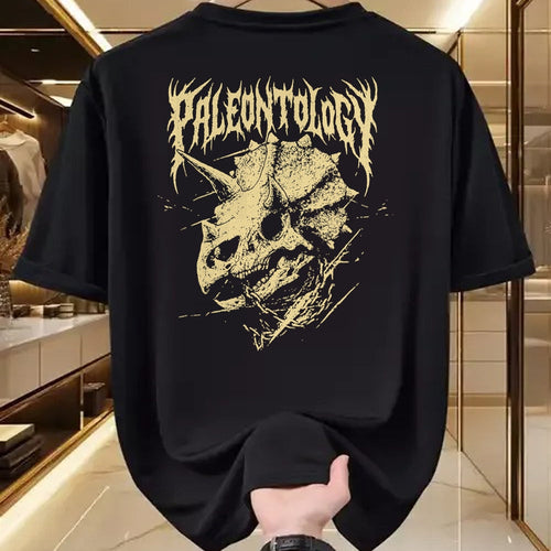 Best Dinosaur Lover Shirt, Funny Dinosaur UnisexT-Shirt/Hoodie/Sweatshirt HLT00 - Paleontology Metal Triceratops Skull and Chains Dinosaur Art T-Shirt