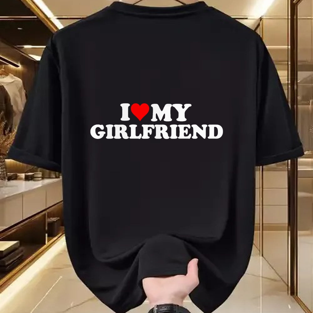Best Wife Shirt, Wife and Husband Unisex T-Shirt/Hoodie/Sweatshirt HLT00 - I Love My Hot Girlfriend I Heart My Hot Girlfriend GF T-Shirt (1)
