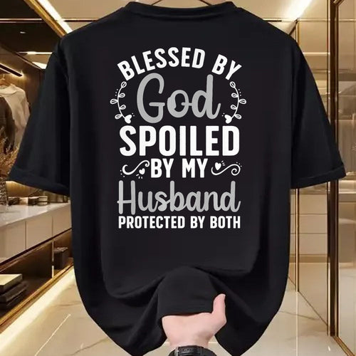 Best Wife Shirt, Wife and Husband Unisex T-Shirt/Hoodie/Sweatshirt HLT00 - Gift for wife T shirt, spoiled wife   Funny Spoiled Wife Art For Women Girls Husband Spoiled Wife Pr (26)