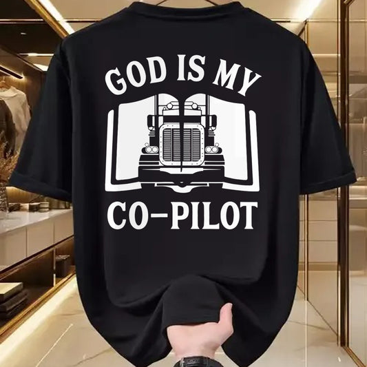 Best Truck Driver Life Shirt, Funny Trucker UnisexT-Shirt/Hoodie/Sweatshirt HLT00 - Christian God Co Pilot Trucker Truck Driver T-Shirt