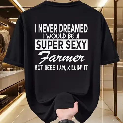 Best Farmer Life Shirt, Funny Farmer UnisexT-Shirt/Hoodie/Sweatshirt HLT00 - Super Sexy Farmer Funny Farm T-Shirt T-Shirt, Men, Black, 3X-Large