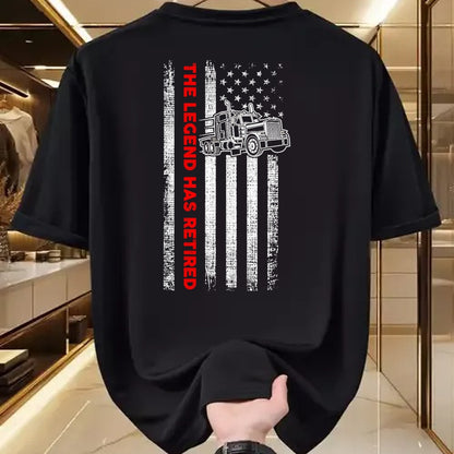 Best Truck Driver Life Shirt, Funny Trucker UnisexT-Shirt/Hoodie/Sweatshirt HLT00 - Retired Truck Driver - Patriotic Trucker - American Flag T-Shirt