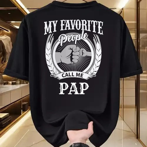 Best Grandpa Shirt, Proud Grandpa Unisex T-Shirt/Hoodie/Sweatshirt HLT00 - My Favorite People Call Me Pap Grandpa T-Shirt