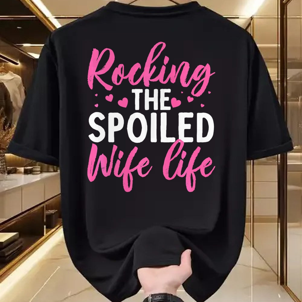 Best Wife Shirt, Wife and Husband Unisex T-Shirt/Hoodie/Sweatshirt HLT00 - Gift for wife T shirt, spoiled wife   Funny Spoiled Wife Art For Women Girls Husband Spoiled Wife Pr (24)