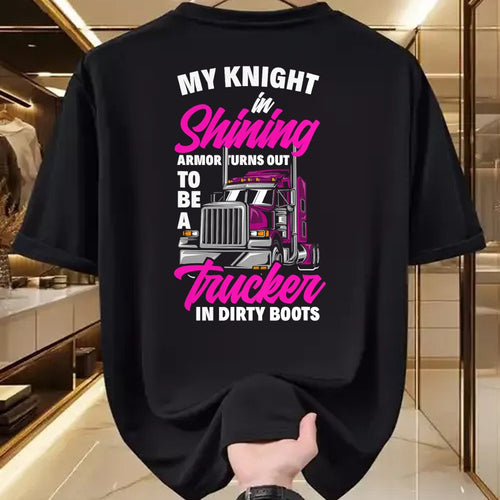 Best Truck Driver Life Shirt, Funny Trucker UnisexT-Shirt/Hoodie/Sweatshirt HLT00 - Funny Truck Driver Trucker Girlfriend Truckers Wife T-Shirt