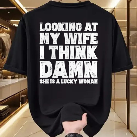 Best Wife Shirt, Wife and Husband Unisex T-Shirt/Hoodie/Sweatshirt HLT00 - Funny Dad Joke Quote for Husband Father from Wife T-Shirt