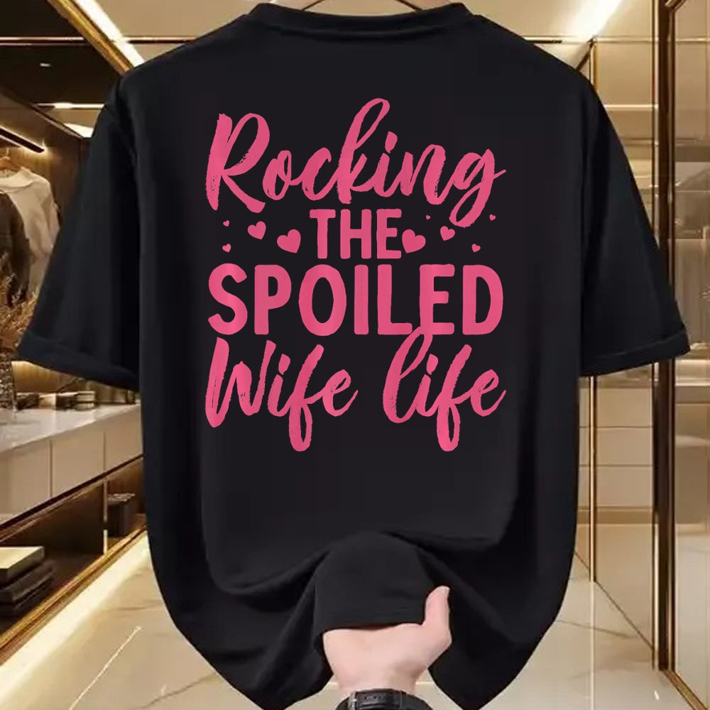 Best Wife Shirt, Wife and Husband Unisex T-Shirt/Hoodie/Sweatshirt HLT00 - Gift for wife T shirt, spoiled wife   Funny Spoiled Wife Art For Women Girls Husband Spoiled Wife Pr (6)