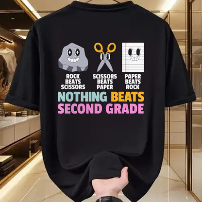 Best Teacher Shirt, Funny Teacher UnisexT-Shirt/Hoodie/Sweatshirt HLT00 - Nothing Beats 2nd Second Grade Back to School Teacher Kids T-Shirt