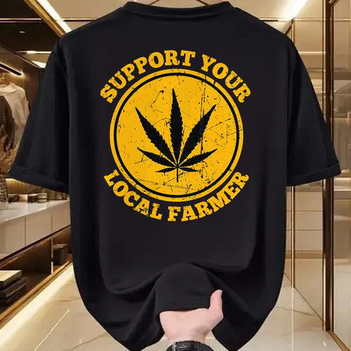Best Farmer Life Shirt, Funny Farmer UnisexT-Shirt/Hoodie/Sweatshirt HLT00 - Retro Marijuana Support Your Local Farmer Cannabis Weed 2023 T-Shirt