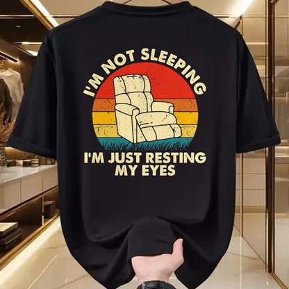 Best Grandpa Shirt, Proud Grandpa Unisex T-Shirt/Hoodie/Sweatshirt HLT00 -I'm Not Sleeping I'm Just Resting My Eyes Fathers Dad Joke T-Shirt